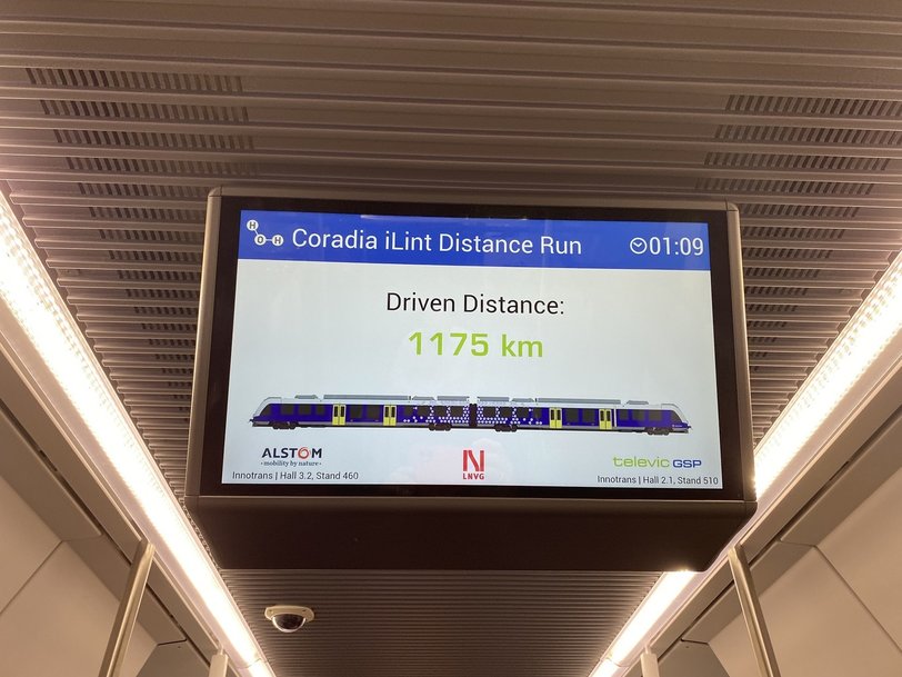 Le Coradia iLint, train à hydrogène d’Alstom, a parcouru 1175 kilomètres sans ravitaillement
